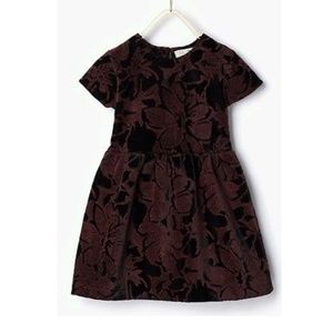 Zara velvet jacquard formal dress